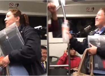 "Lady Herpes" golpea a un pasajero en el Metrobús de la CDMX; "¡Quítate!, no quiero herpes en mi asiento. VIRAL
