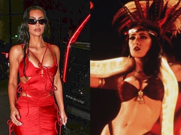 Kim Kardashian se disfraza de Salma Hayek en 'From Dusk till Dawn' y enciende las redes