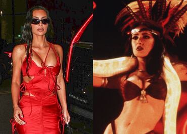 Kim Kardashian se disfraza de Salma Hayek en 'From Dusk till Dawn' y enciende las redes
