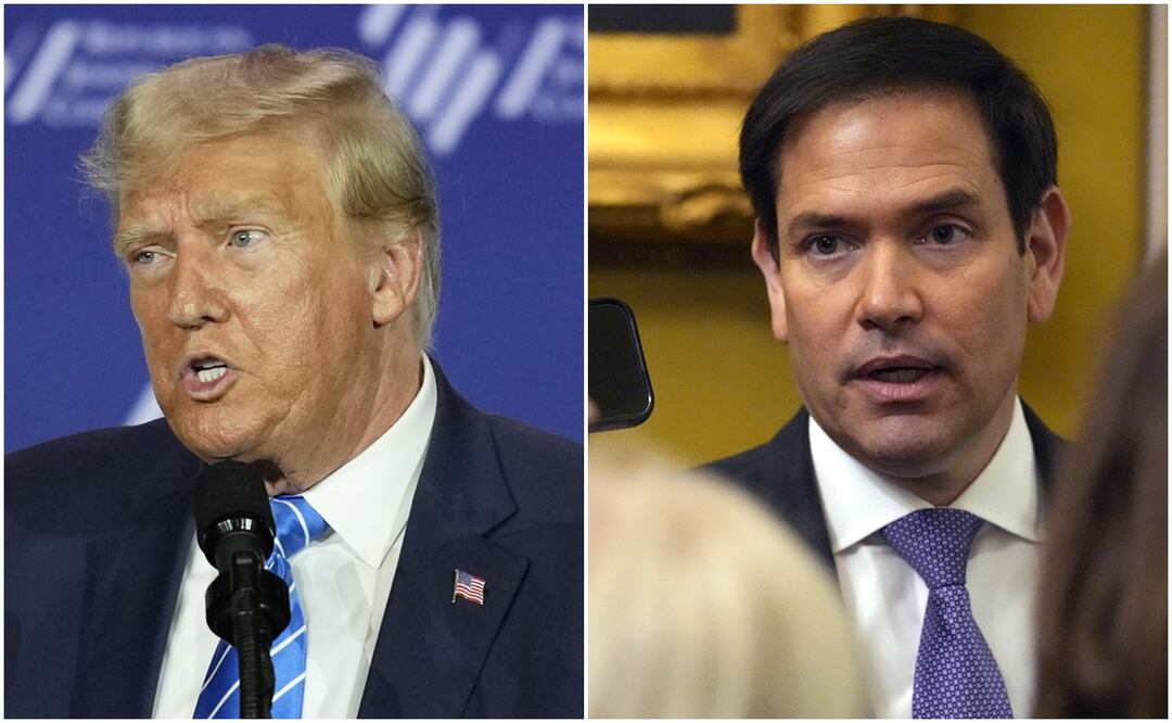 Trump considera al senador Marco Rubio como su posible candidato a vicepresidente. Foto: AP
