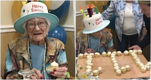 Anciana de Nueva Hampshire festeja sus 111 años