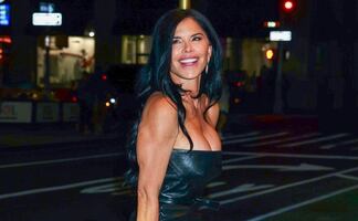 Lauren Sanchez y el ajustado minivestido de cuero con el que impactó en Nueva York