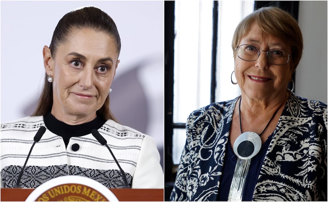 Sheinbaum impulsa candidatura de Michelle Bachelet para ser la primera mujer al frente de la ONU: "Ya toca" Foto: EFE/AFP