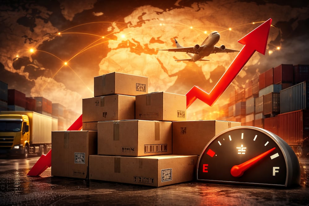 Guerra en Irán impacta envíos: Amazon, UPS y FedEx elevan recargos por combustible. ¿A partir de cuándo? Foto IA