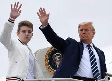 ¿Dónde estuvo Barron Trump durante la mudanza a Florida?