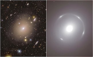 Telescopio espacial Euclid detecta halo de luz alrededor de galaxia