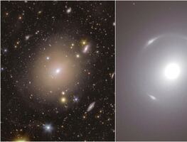 Telescopio espacial Euclid detecta halo de luz alrededor de galaxia