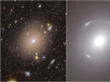 Telescopio espacial Euclid detecta halo de luz alrededor de galaxia