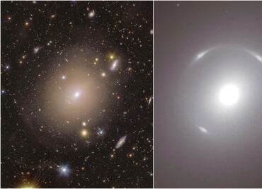 Telescopio espacial Euclid detecta halo de luz alrededor de galaxia