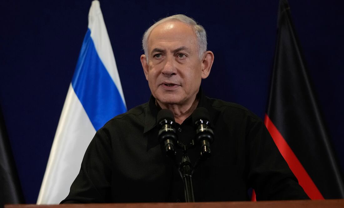 Netanyahu amenaza a Líbano con "una destrucción" similar a la de la Franja de Gaza. (AP Photo/Maya Alleruzzo, Pool)