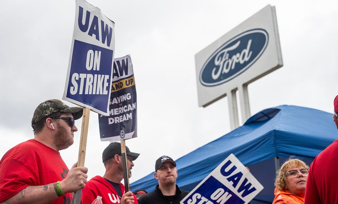 Sindicato confirma acuerdo con Ford para terminar la huelga automotriz en Estados Unidos. Foto: AFP