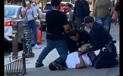 Video. Policía de NY realiza arresto violento por distanciamiento social