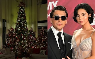 “Cada arbolito es una ex”: Redes se burlan de la decoración navideña de Nodal y Ángela Aguilar 