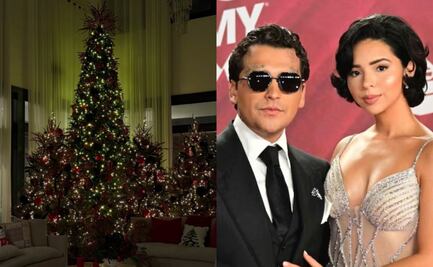 “Cada arbolito es una ex”: Redes se burlan de la decoración navideña de Nodal y Ángela Aguilar 