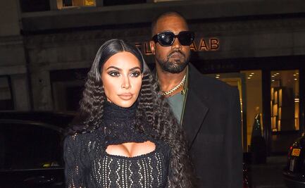 Kim Kardashian 'enciende' con vestido tejido y traslúcido