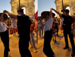 Mexicana “conquista” a policía francés al ritmo de los Tigres del Norte en los Juegos Olímpicos. VIDEO