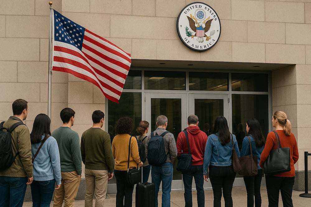 Embajada de Estados Unidos. Foto: ChatGPT
