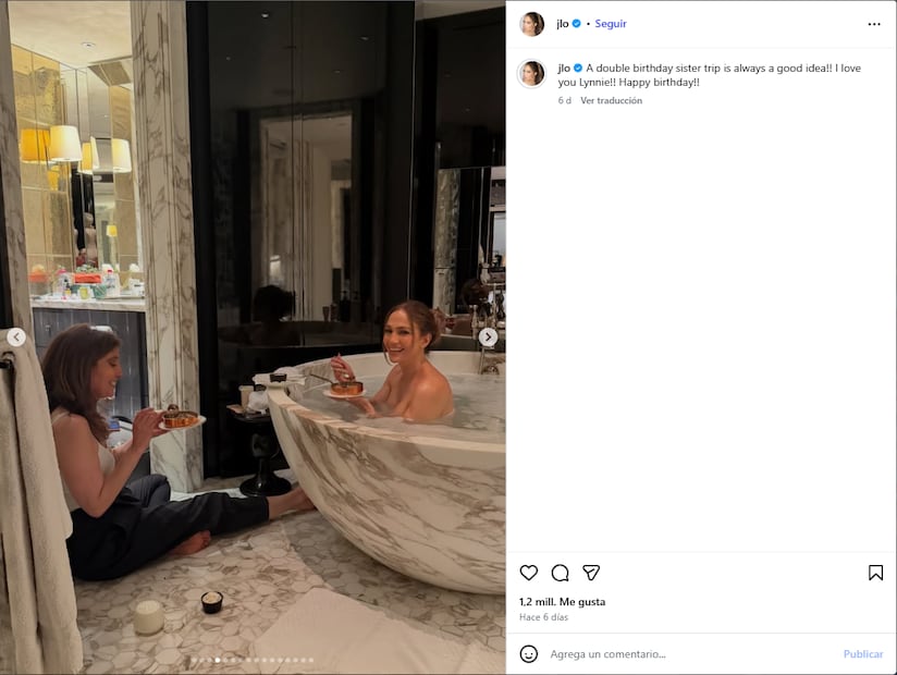 JLo cumpleaños. Foto: Tomada de Instagram @jlo