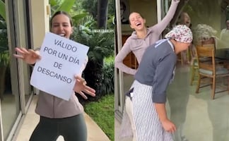 Acusan a influencer de “humillar” a sus empleadas con trend viral para que ganen un día libre. VIDEO