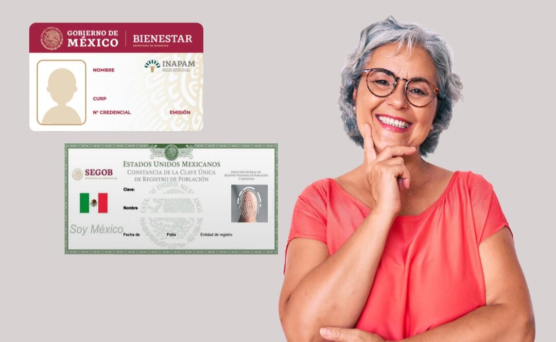 INAPAM 2025: ¿Exigirán la CURP biométrica para tramitar la tarjeta y obtener beneficios? Foto: Adobe / INAPAM / RENAPO