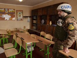 Niños estaban desayunando durante bombardeo de guardería en Ucrania