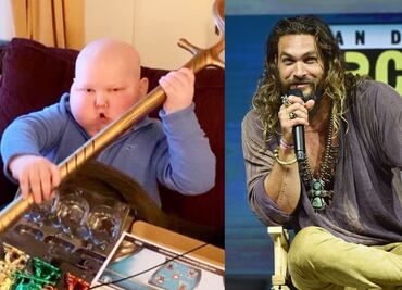 Jason Momoa cumple sueño de niño con cáncer cerebral
