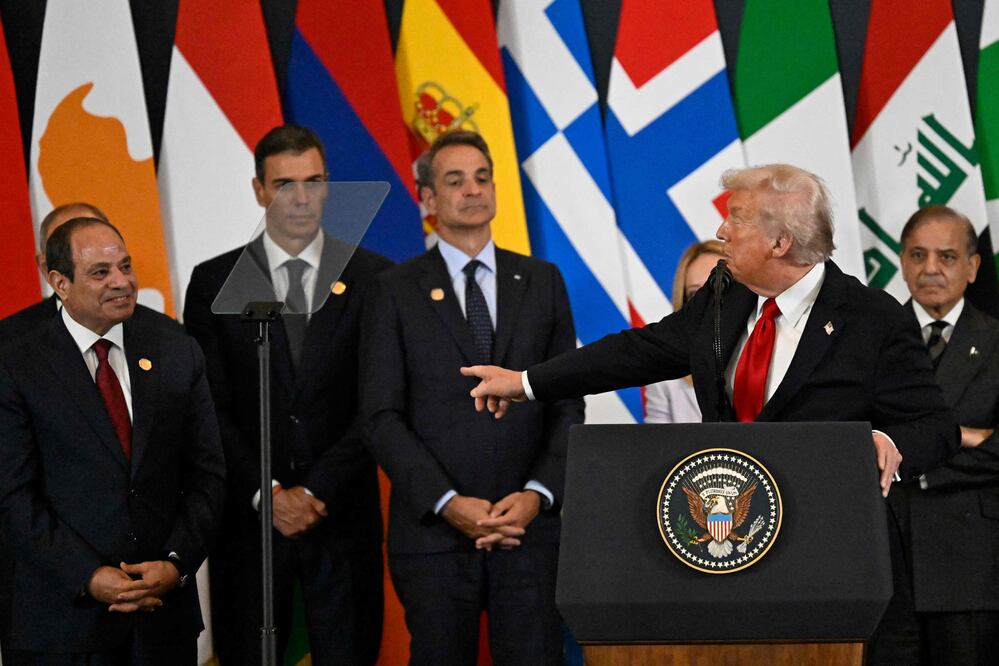 Trump pide “dejar atrás los odios” y abre una nueva era de paz en Oriente Medio tras la finalizar la guerra en Gaza. Foto: AFP