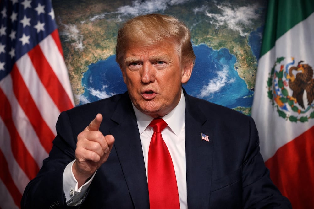 Trump lanza provocación: “El Golfo de Trump suena bien, aún estamos a tiempo”. Foto generada con IA