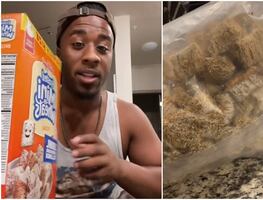 Tiktoker se vuelve viral tras encontrar gusanos en su caja de cereal