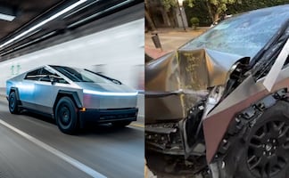 Joven choca millonaria Cybertruck de Tesla en la CDMX. ¿Cuánto cuesta el vehículo de alta gama?