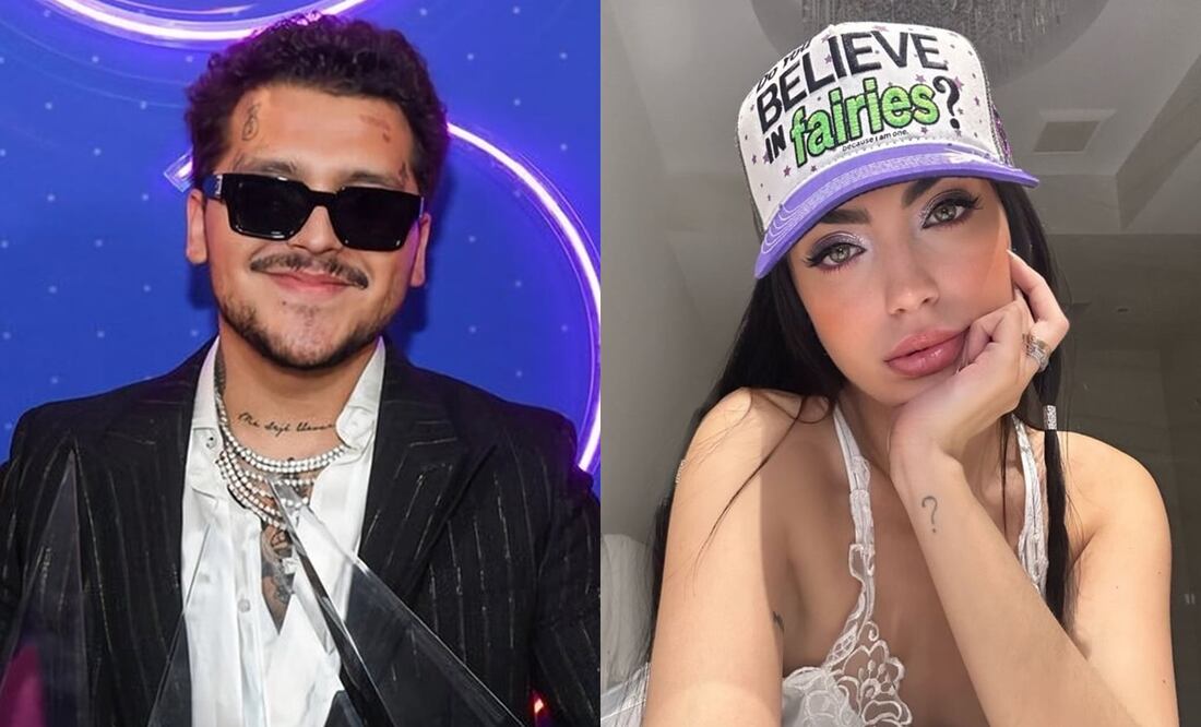 Chrisitian Nodal “coquetea” con otra mujer que no es Ángela Aguilar; ¿Quién es Paula Machado? Foto: EFE/Instagram