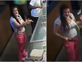 “Dame mi comida”, mujer amenaza con pistola a empleado de restaurante