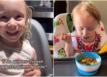 Niña estadounidense se vuelve viral por preferir el pozole a los ‘chicken nuggets’