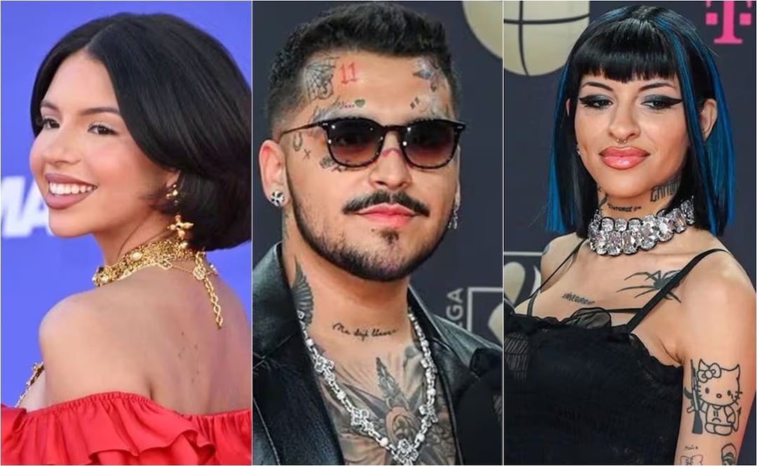 Christian Nodal. Cazzu, Ángela Aguilar y Belinda; todas las novias del polémico cantante. Foto: EFE / AFP