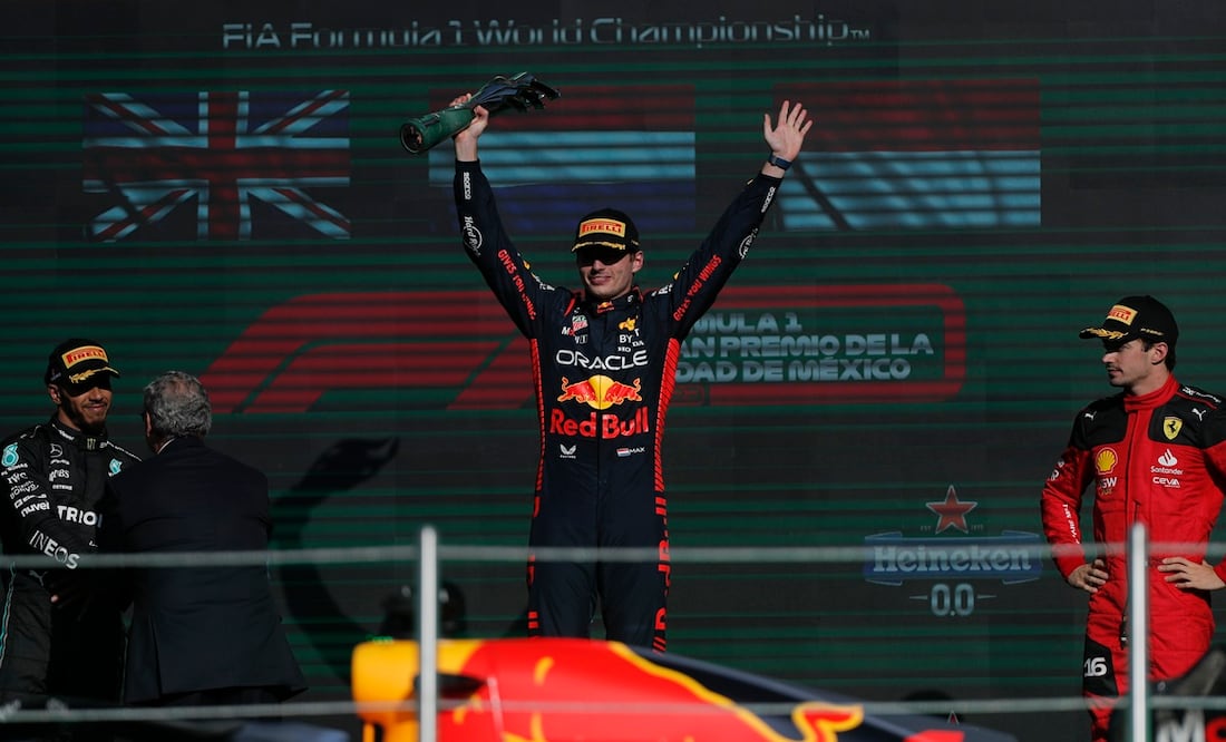 Verstappen gana el GP de México y eleva a 16 su propio récord histórico de victorias. Foto: EFE