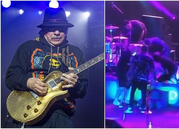 ¿Qué le pasó a Carlos Santana en el escenario? VIDEO