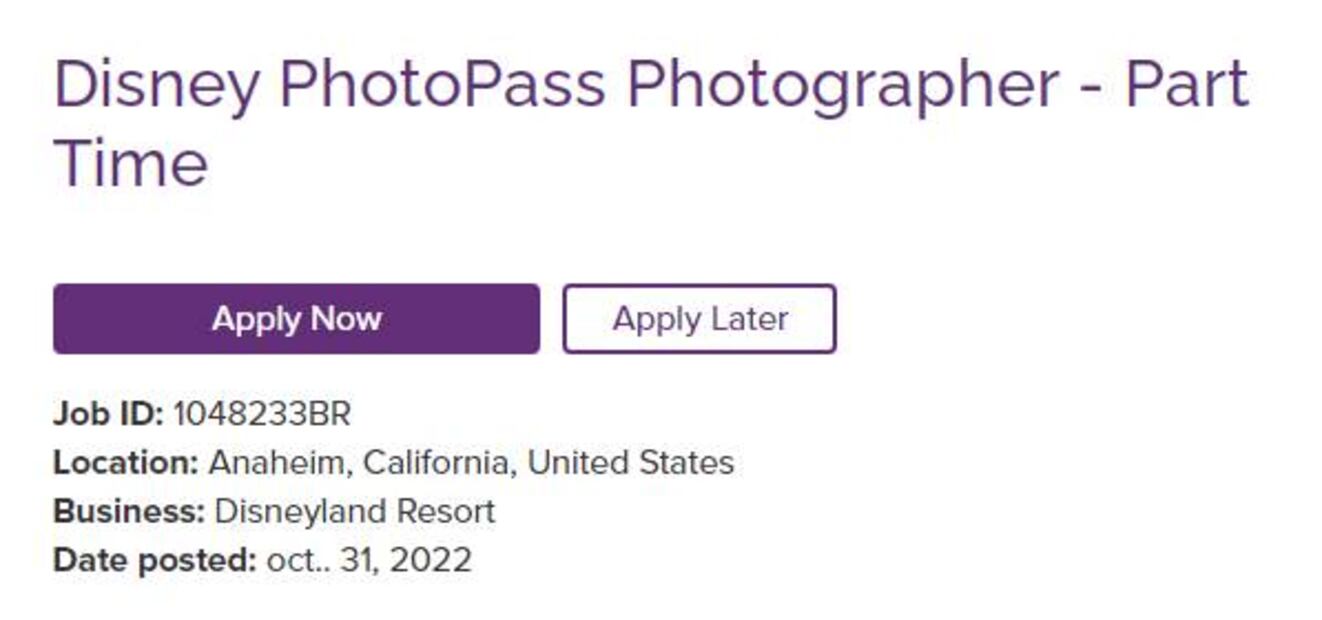 Disneyland solicita fotógrafos para trabajo en California; paga 360 pesos por hora