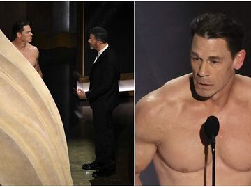John Cena se lleva la noche de los Óscar 2024 por quitarse la ropa para presentar premio