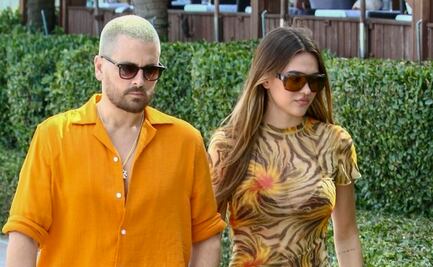 Novia de Scott Disick conquista Miami con minivestido traslúcido