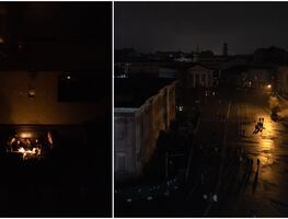 Zelensky reporta ola de bombardeos rusos en Kiev, que se queda sin electricidad