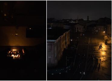 Zelensky reporta ola de bombardeos rusos en Kiev, que se queda sin electricidad