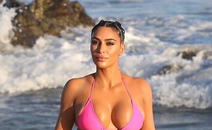 El bikini estampado con el que Kim Kardashian 'robó miradas'