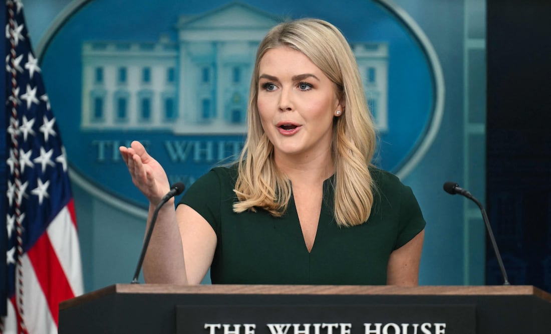 EU no devolverá la Estatua de la Libertad: "gracias a nosotros Francia no habla alemán"(Photo by Jim WATSON / AFP)