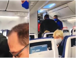 Sacan a partidario de Trump de avión por quitarse el cubrebocas para comer
