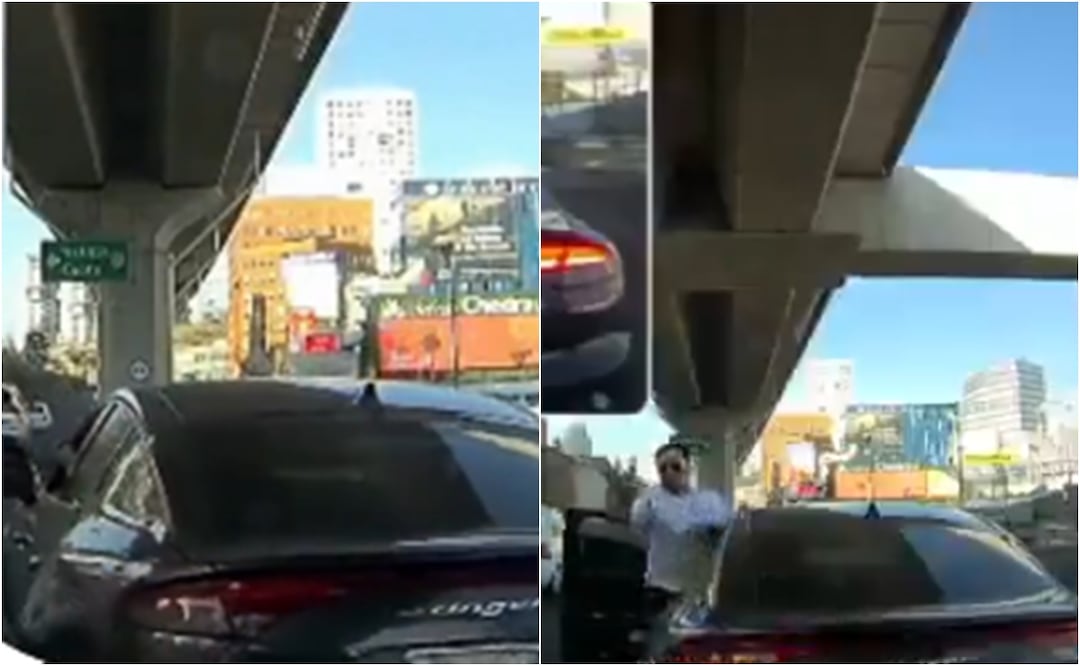 Todo quedó grabado: percance vial termina en disparos alarmando a conductores en CDMX y se vuelve viral.Foto: Captura de pantalla / X