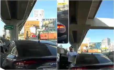 Video viral en CDMX: conductor saca arma y dispara tras cerrón en Santa Fe; captan placas del Kia Stinger