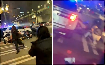 Video. Policía arrolla a multitud en calles de Washington