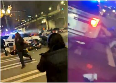 Video. Policía arrolla a multitud en calles de Washington