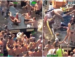 Estalla pelea salvaje entre bañistas durante fiesta anual en Florida