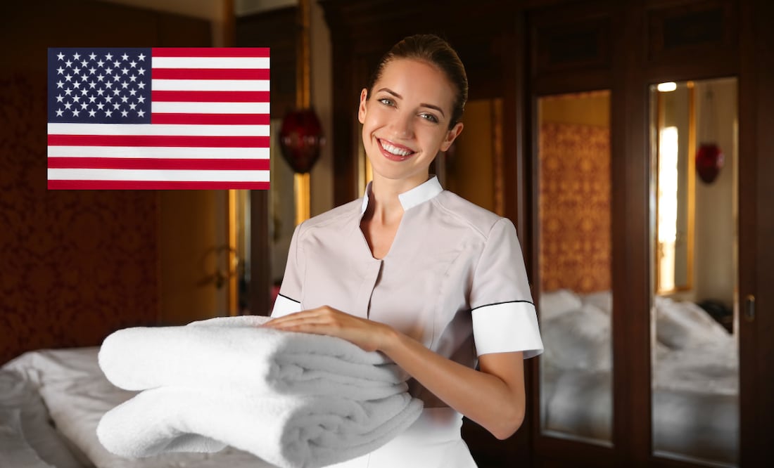 Trabaja como camarista en Estados Unidos; pagan $39,000 al mes y sólo piden secundaria. Foto: Canva